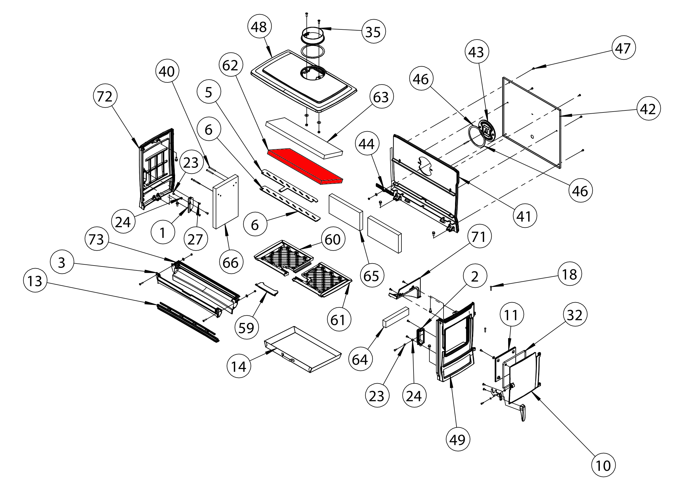 Dovre Tai 55WD Zugumlenkung unten